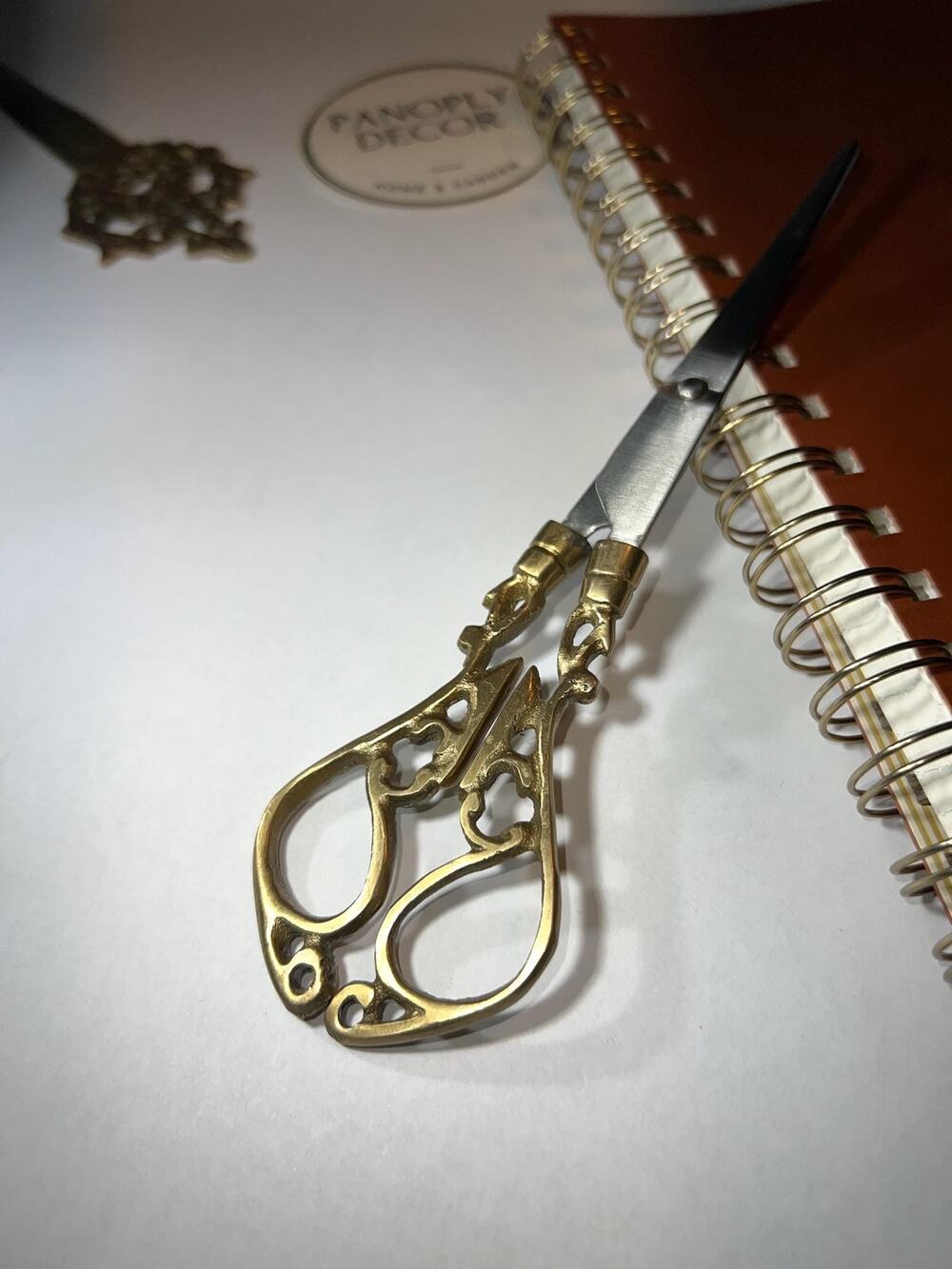 Vintage Brass Scissors - Antique Reproduction